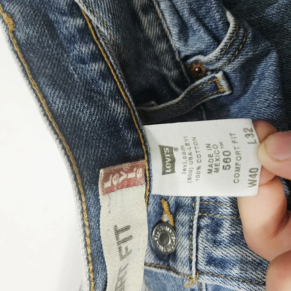 Levi's 560 Comfort Fit Jeans Men's Size 40x32 Blue Denim Pants